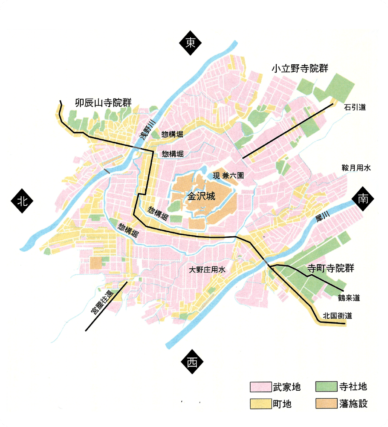金沢城下町図